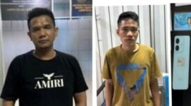 Wajah kedua narapidana Lapas Kelas I Medan yang diduga otak kejahatan scamming terhadap ayah Raline Shah, Rahmat Shah.