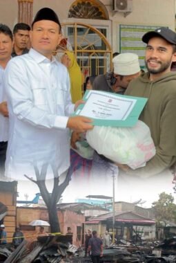 Ringankan Beban Korban Kebakaran, Wali Kota Tanjungbalai Kunjungi dan Beri Bantuan.