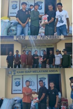 Generasi Muda GRIB Jaya Madina Bersama Organisasi Mahasiswa dan Pemuda Salurkan Bantuan untuk Korban Bencana di Muara Batang Gadis