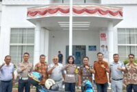 Dalam pelaksanaan kegiatan. Hadir Kasat Lantas Polres Tebing Tinggi AKP Lidia S.Tr.K., S.I.K., MH, Kepala BPKPAD Kota Tebing Tinggi Sri Iambang Jaya Putra, serta perwakilan dari Jasa Raharja.(foto Istimewa)
