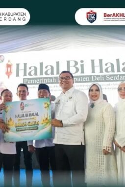 Halalbihalal Pemkab Deli Serdang, Bagikan Paket Umrah Gratis dan Tabungan Emas