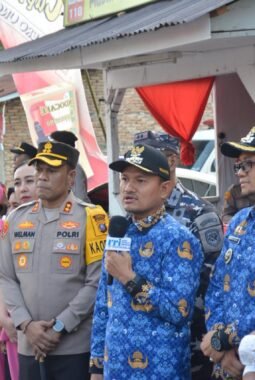 Wali Kota Mahyaruddin Salim Bersama Forkopimda Tanjungbalai Tinjau Pos Pengamanan dan Pelayanan Lebaran