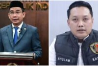 Kolase foto Anggota Komisi III DPR RI Rudianto Lallo (kiri) dan Kepala Satuan Reserse Kriminal (Kasat Reskrim) Polres Langkat, AKP Ghulam Yanuar (kanan).