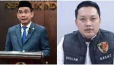 Kolase foto Anggota Komisi III DPR RI Rudianto Lallo (kiri) dan Kepala Satuan Reserse Kriminal (Kasat Reskrim) Polres Langkat, AKP Ghulam Yanuar (kanan).
