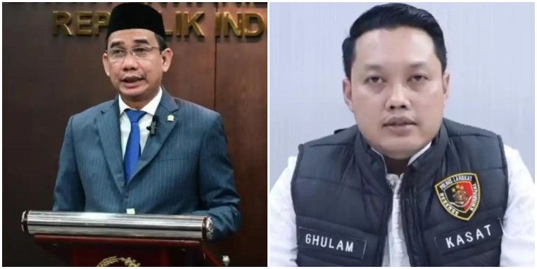 Kolase foto Anggota Komisi III DPR RI Rudianto Lallo (kiri) dan Kepala Satuan Reserse Kriminal (Kasat Reskrim) Polres Langkat, AKP Ghulam Yanuar (kanan).