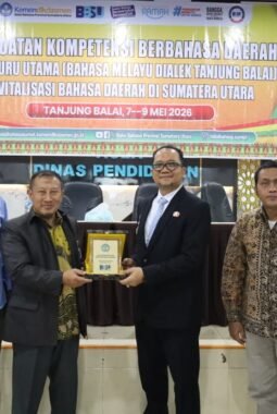 Revitalisasi Bahasa Melayu, Pemko Tanjungbalai Raih Piagam BBPSU