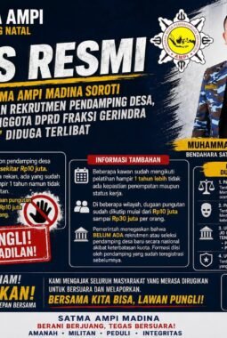 Satma Ampi Madina Bongkar Dugaan Kutipan Rp10–30 Juta Rekrutmen Pendamping Desa di Madina”