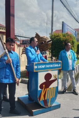 KNPI Tanjungbalai Kepung Mapolres, Tuntut Usut Tuntas Jaringan Scammer