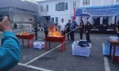 Kejari Siantar Musnahkan 139 gram Sabu dan Ratusan Gram Ganja dari 55 Perkara Inkracht