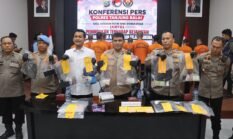 Polres Tanjung Balai Gelar Konferensi Pers Tangkapan Narkoba Hasil KRYD