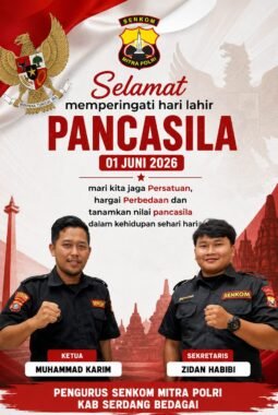 Pengurus Senkom Mitra Polri Kab.Sergai Ucapkan Selamat Harla Pancasila 1 Juni 2026