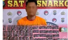 Pengedar Narkotika “Yakuza XL” Diringkus Satres Narkoba Polres Tanjungbalai, 100 Catridge Disita