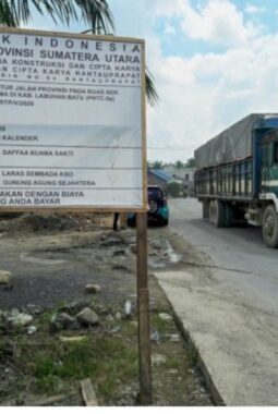 Puluhan Tahun Rusak, Jalan Aek Nabara–Tanjung Elang Labuhanbatu Akhirnya Dibeton