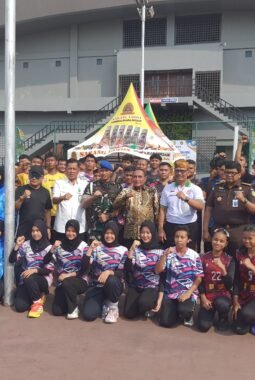 Turnamen Bola Voli Dandempom I/5 Cup Digelar di Lapangan Kebun Bunga Medan