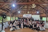 Keterangan foto : Mahasiswa FKIP Universitas Al Washliyah Medan bekerja sama dengan Penerbitan Erlangga menyelenggarakan seminar terkait fungsi san manfaat program AI, lokasi Oudbond Kebun Ladang Deliserdang..Foto/dokumen (Wina Wulandari)