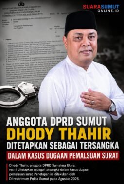 Anggota DPRD Sumut Dhody Thahir Ditetapkan sebagai Tersangka dalam Kasus Dugaan Pemalsuan Surat