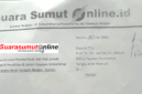 Surat konfirmasi media ke Yayasan Tengku Amir Hamzah (dok)
