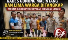 Aniaya Warga, Kades Gunung Malintang dan Lima Warga Ditangkap
