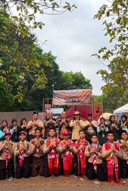 Beri Motivasi, Walikota Mahyaruddin Salim Sambangi Kontingen Jamnas XII Kota Tanjungbalai di Cibubur