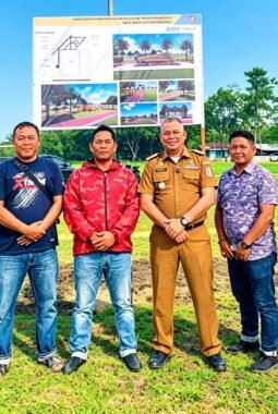 Camat Pagar Merbau Bersama Masyarakat Tinjau Lokasi Persiapan Proyek Pagar Merbau City