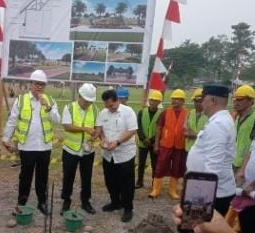 Alun-alun Pagar Merbau dan Sibiru-biru Deli Serdang Resmi di Bangun