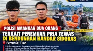 Polisi Amankan Dua Orang Terkait Penemuan Pria Tewas di Bendungan Bandar Sidoras