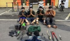 Polisi Amankan Empat Komplotan Curanmor di Medan, Dua Pelaku Ditembak