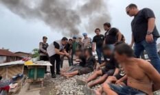 Sarang Narkoba Bantaran Rel Tembung Kembali Digerebeg, 6 Orang Diamankan