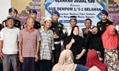 Subdenpom I/5-1 Belawan Bersama KBB Bagikan Paket Sembako Penuh Kebahagiaan    