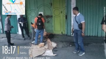 Pria 46 Tahun Ditemukan Meninggal di Jalan Palang Merah Medan