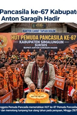 HUT Pemuda Pancasila ke-67 Kabupaten Simalungun Sukses, Dukung Bupati Anton Saragih Dua Periode