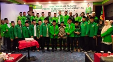 Foto : Acara Muscab IX DPC PPP Kota Medan di Miyanna Hotel & Convention Jl;. H. Anif no 28 Medan Estate, Minggu (10/5/26). Dok