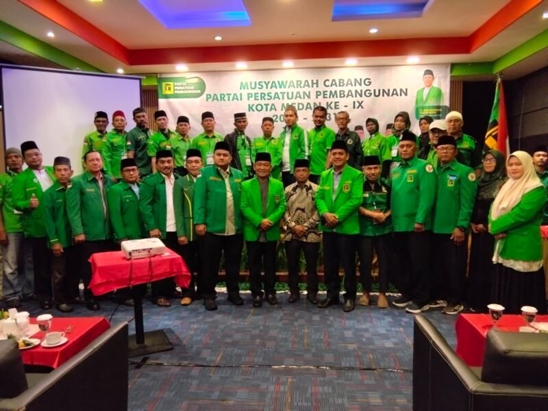 Foto : Acara Muscab IX DPC PPP Kota Medan di Miyanna Hotel & Convention Jl;. H. Anif no 28 Medan Estate, Minggu (10/5/26). Dok